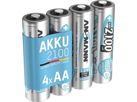 Ansmann Nimh Akku Mignon Aa 2100mah Maxe 4er Blister Akku Aa Mignon