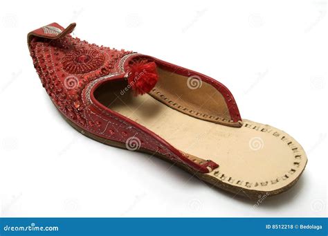 Red Indian sandals stock photo. Image of culture, traditional - 8512218