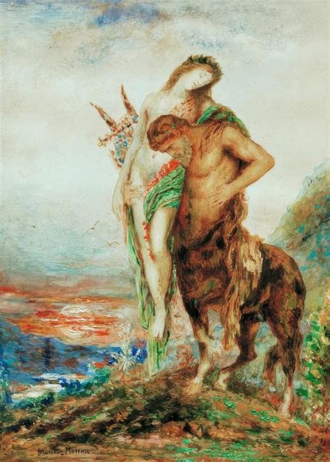 O centauro cansado Gustave Moreau Impressão de arte