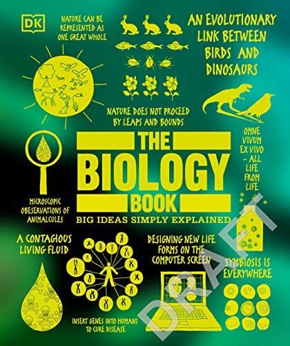 The Biology Book Big Ideas Simply Explained Hardcover Hi Voltage