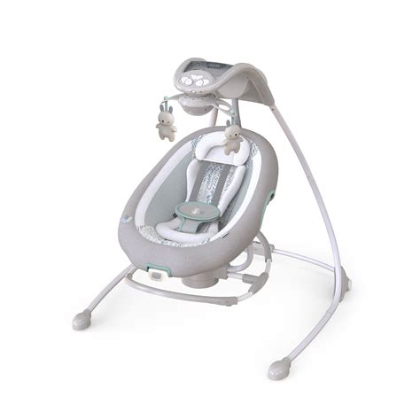 Ingenuity InLighten 2-in-1 Cradling Electric Baby Swing & Rocker with ...