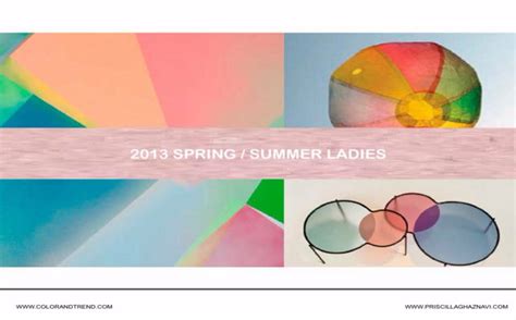 Spring Summer 2013 Color And Trend On Vimeo