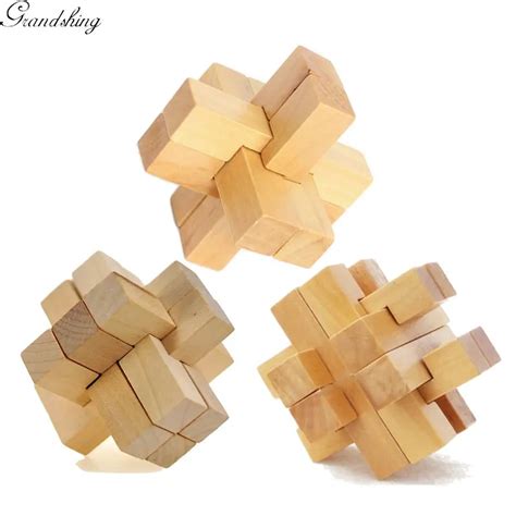 Puzzle Blocs Chinois Sage Homme Kongming Verrouillage Traditionnel Au