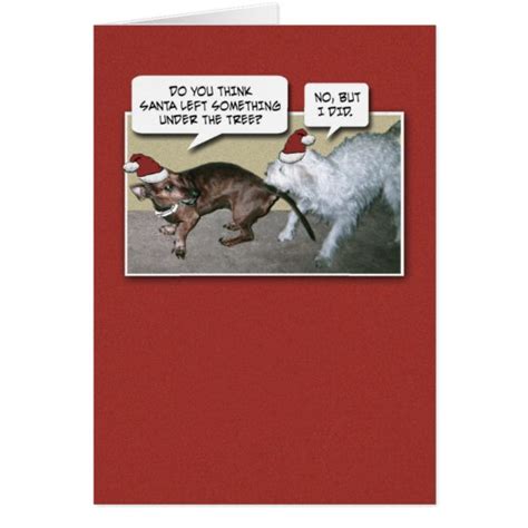 Funny Dogs Christmas Card