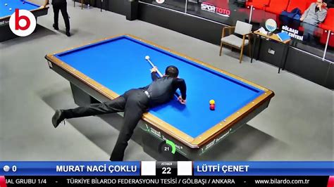 3 Cushion Billiards MURAT NACİ ÇOKLU vs LÜTFİ ÇENET 3 BANT BİLARDO 3