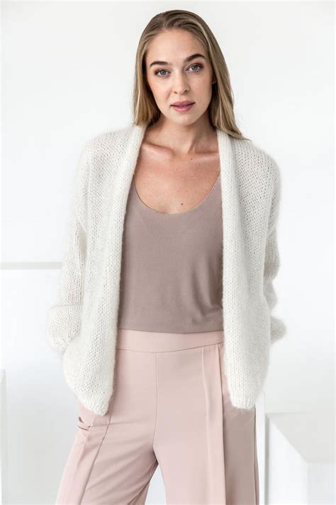 Cardigan Mohair Pull Mohair Pull En Alpaga Cardigan Flou Etsy