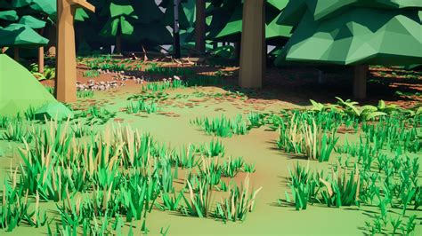 3d Lowpoly Foliage Pack Needleleaf Forest In 2024 Foliage Forest