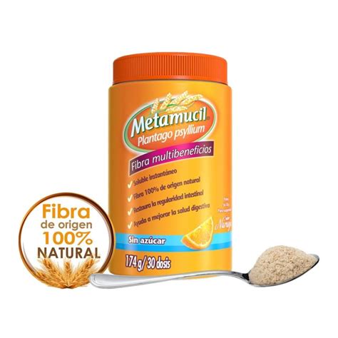 Fibra Natural Metamucil Sabor Naranja G Walmart