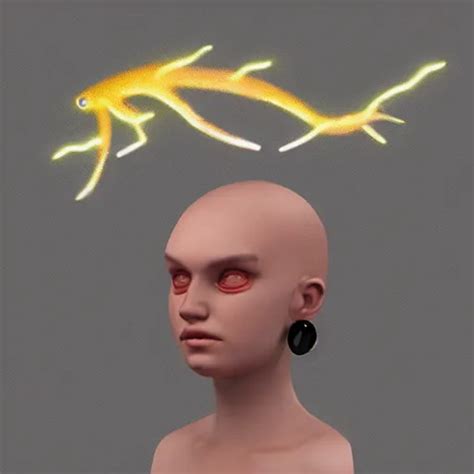 An Axolotl With A Lightning Bolt Earring Trending On Stable