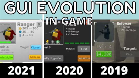 Evolution Of Tower Defense Simulator In Game Gui Part 2 Tower