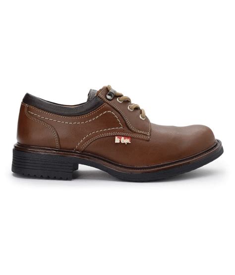 Buy Lee Cooper Mens Tan Formal Shoes Option 1 Online