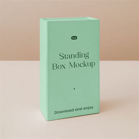 Free Standing Box Mockup Mockupbee