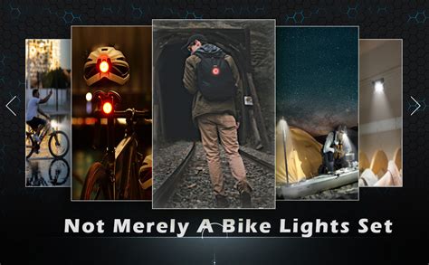 Balhvit Bike Light Set Super Bright Usb Rechargeable Waterproof