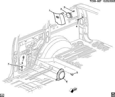 Cadillac Escalade Esv Awd Ck Audio System Rear Speakers Exc