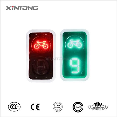 300mm LED Pedestrian Crossing Traffic Light With Countdown Timer With