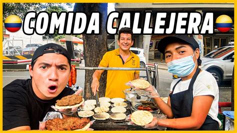 Probando Comida Callejera En Colombia Y Se Queda Impactado 🇨🇴😱 Youtube