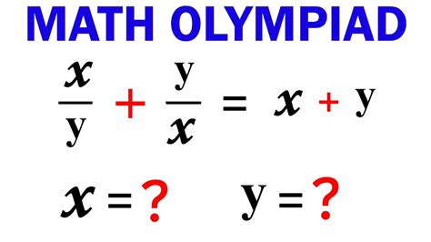 Math Olympiad A Nice Rational Equation You Should Know This Trick Youtube