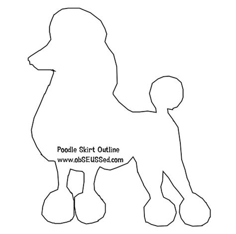 Printable Poodle Pattern For Poodle Skirt