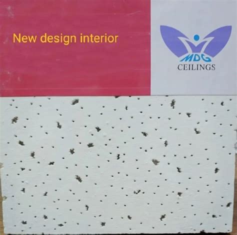 Mineral Fiber Color Coated False Ceiling Grid Tile Thickness 12 Mm 600600 At Best Price In