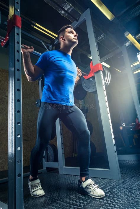 Portrait Of An Athlete In A Gym Stock Photo Image Of Healthy