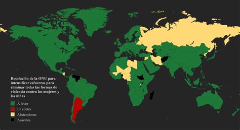 Asamblea De La Onu Argentina Fue El único País Que Votó En Contra De Eliminar La Violencia