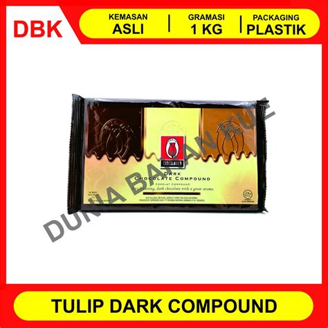 Jual TULIP DARK CHOCOLATE COMPOUND 1 KG Shopee Indonesia