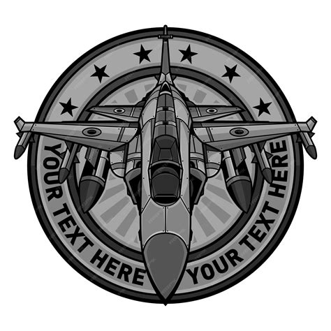 Premium Vector Military Jet Aircraft Logo