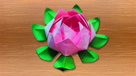 Origami lotus flower instruction - lopinic