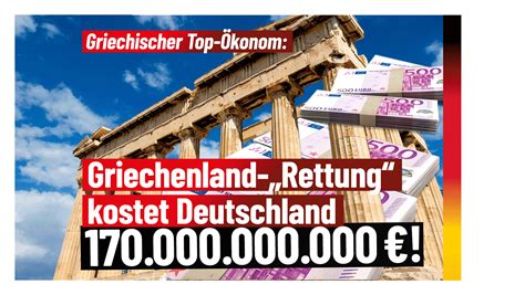 Griechischer Top Konom Griechenland Rettung Kostet Deutschland