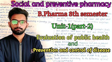 Evaluation Of Public Health Social And Preventive Pharmacy Unit 1 Part