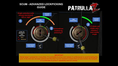 SCUM Advanced Lockpicking Guide Visual