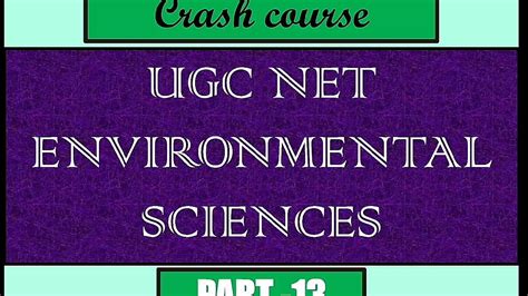 Ugc Net Environmental Science Crash Course Previous Years Questions