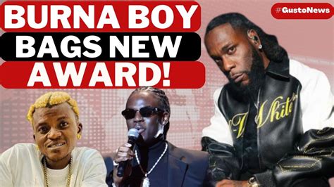 BURNA BOY Bags Another Award From BIllBoard Rema Attains New