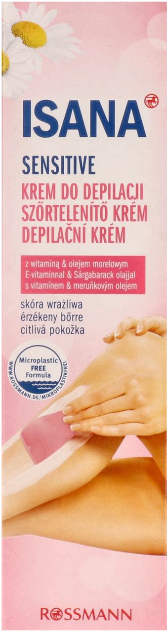 ISANA krem do depilacji ciała z witaminą E i olejem morelowym 150 ml