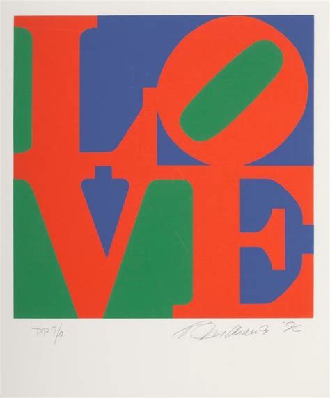 Robert Indiana One Plate From Book Of Love 1996 Artsy