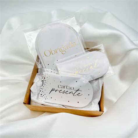 Kit Empreendedor Luxo Hot Stamping Branco peças Luli Paper