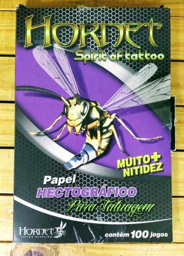 Papel Hectográfico Para Tatuagem Hornet 20 Folhas Tattoo Parcelamento