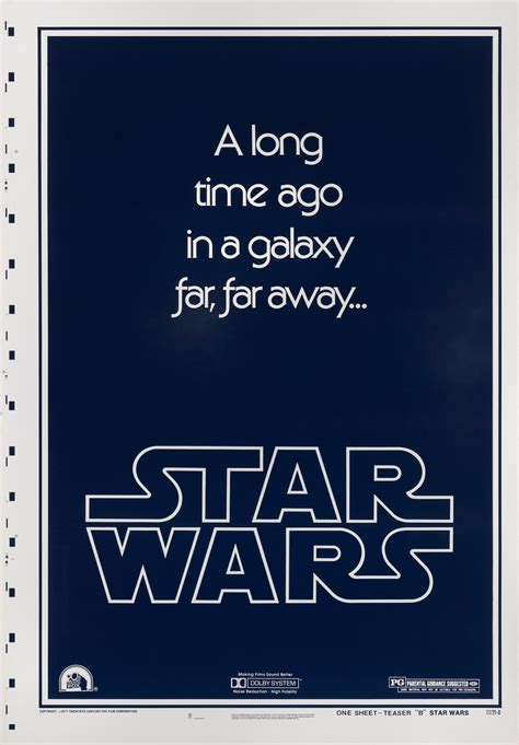 Star Wars 1977 Advance Poster Style B Printers Proof Us