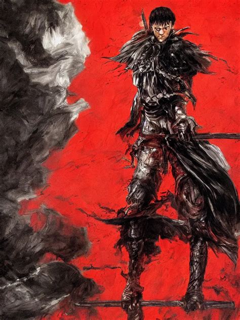 The Black Swordsman Guts From Berserk Painted By Stable Diffusion