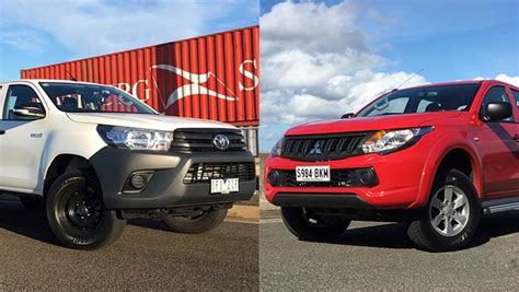 Toyota HiLux Vs Mitsubishi Triton 2016 Review Review CarsGuide