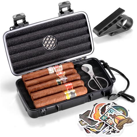 Amazon De Marvero Zigarren Humidor Case Reise Zigarrenbox Mit