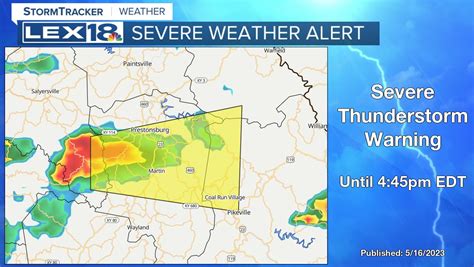 Bill Meck On Twitter From Lex18 Weather Severe Thunderstorm Warning For Magoffin County Until