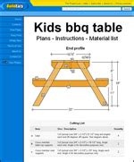 Kids Picnic Table Plans | How to Build a Kids Picnic Table