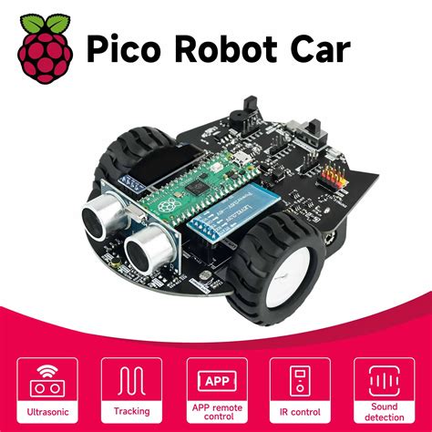 Raspberry Pi Pico 2WD Robot Car Kit DIY Electronic Project MicroPython ...