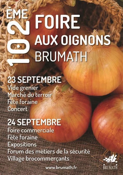 Foire Aux Oignons 2023 Ville De Brumath