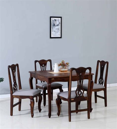 Buy Clifford Sheesham Wood Seater Dining Set In Scratch Resistant