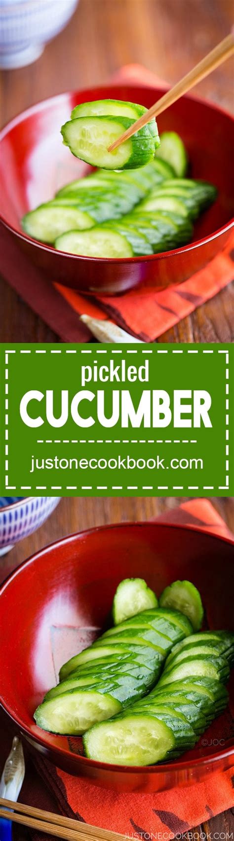 Japanese Pickled Cucumbers Just One Cookbook