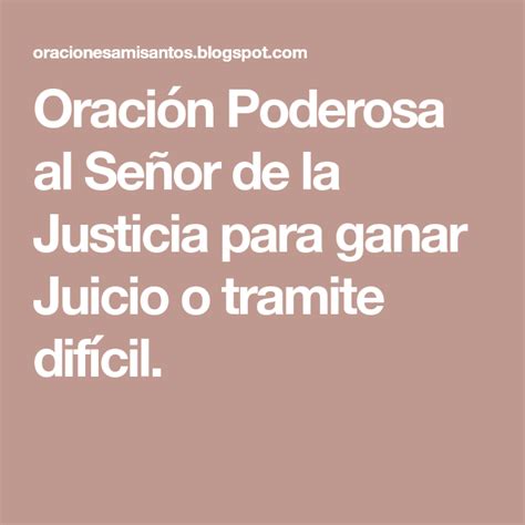 Oración Poderosa al Señor de la Justicia para ganar Juicio o tramite