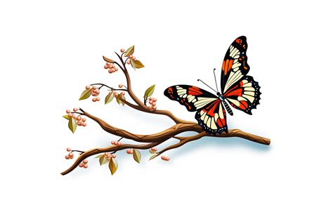 Spring Azure Butterfly Graphic by Ranya Art StudioCreative Fabrica