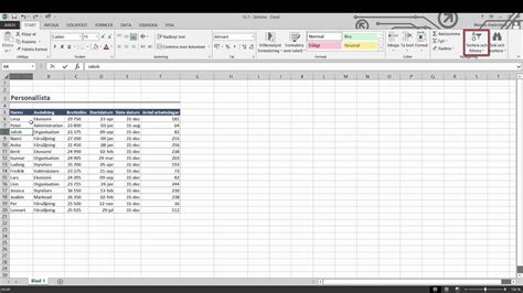 Hur Du Sorterar En Kolumn I Microsoft Excel YouTube